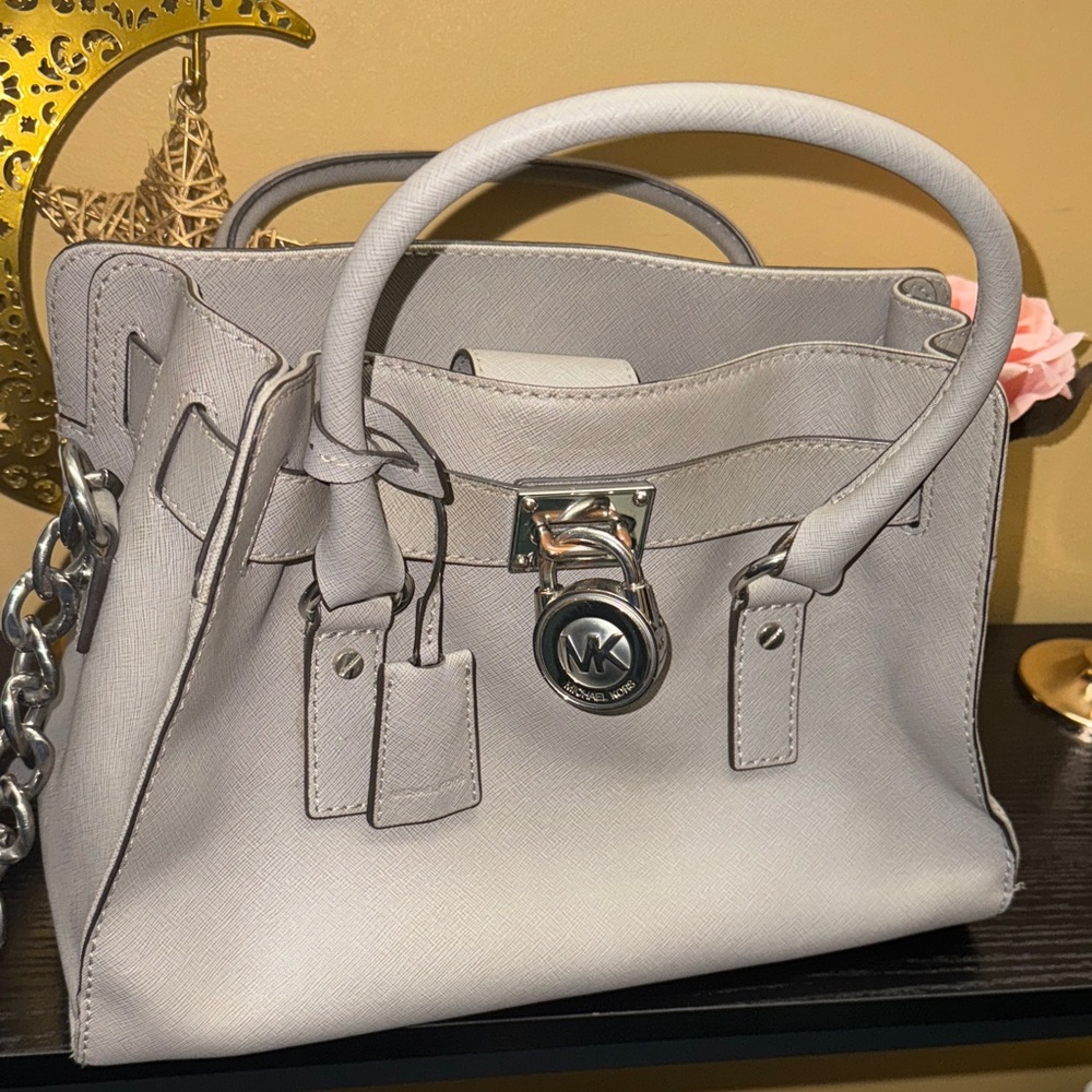 Michael Kors Chic Light Gray Satchel